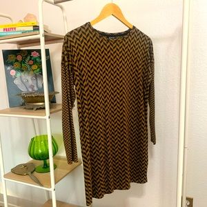 Long sleeve knitted dress